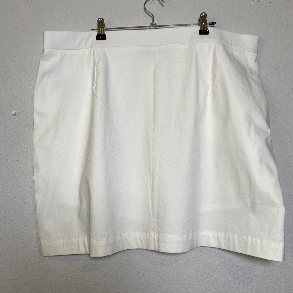 NWOT Rafaella White Skort XXL Golf Activewear Womens Pull‎ On Skirt Shorts - Picture 2 of 10